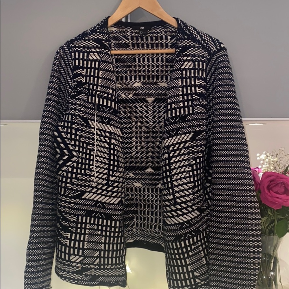 Woven cardigan